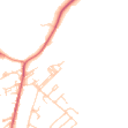 Daytime road noise heatmap for BD13 5AL