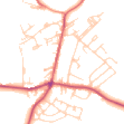 Daytime road noise heatmap for BD13 5DF