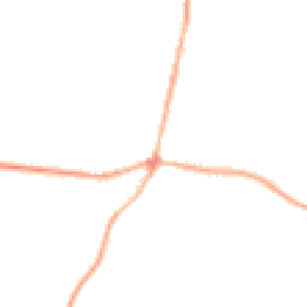 Night-time road noise heatmap for BD13 5DH
