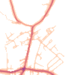 Daytime road noise heatmap for BD13 5EX