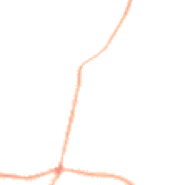 Night-time road noise heatmap for BD13 5EX