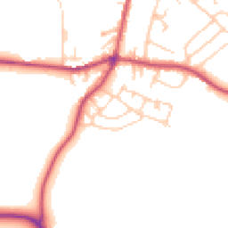 Daytime road noise heatmap for BD13 5FB