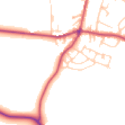 Daytime road noise heatmap for BD13 5FE