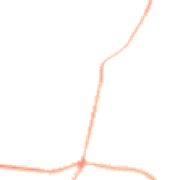 Night-time road noise heatmap for BD13 5JY