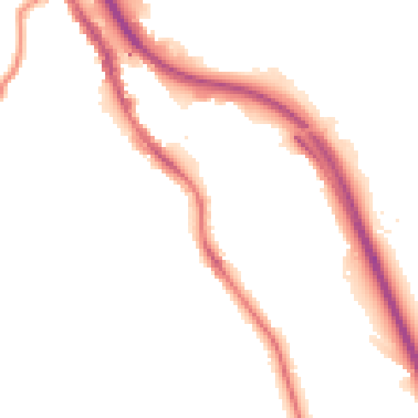 Night-time road noise heatmap for BD16 1AG