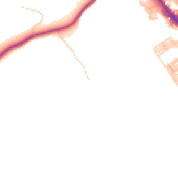 Daytime road noise heatmap for BD16 1AR