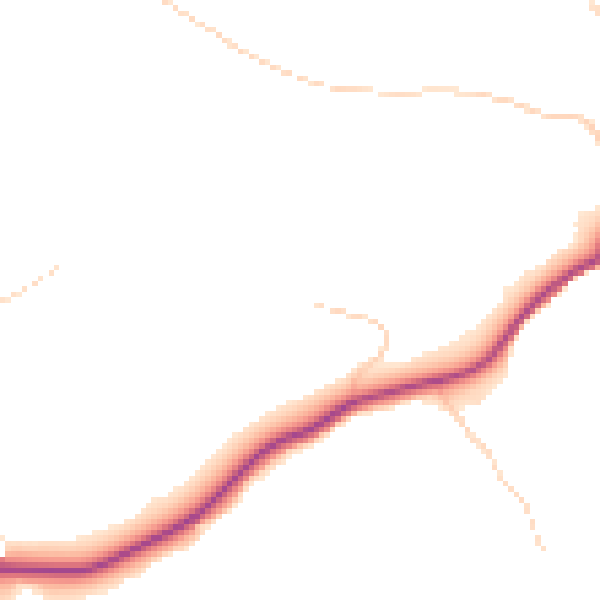 Daytime road noise heatmap for BD16 1AS