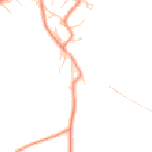 Daytime road noise heatmap for BD16 1BG