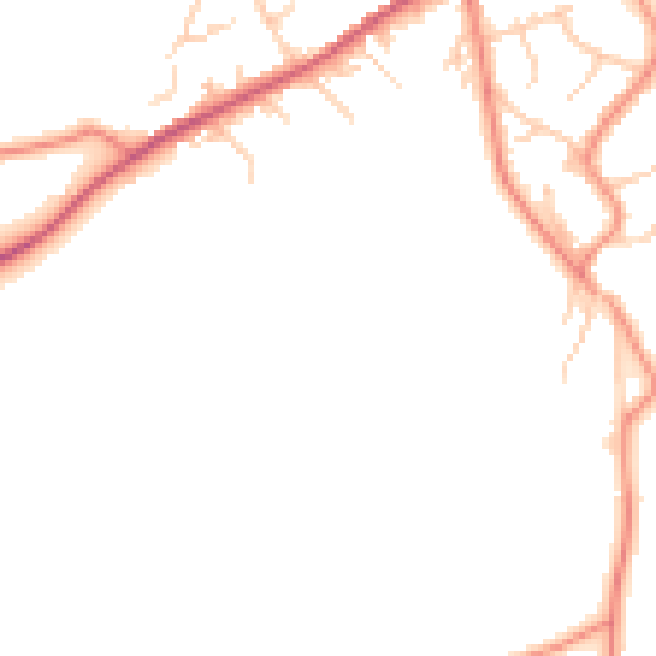 Daytime road noise heatmap for BD16 1BN
