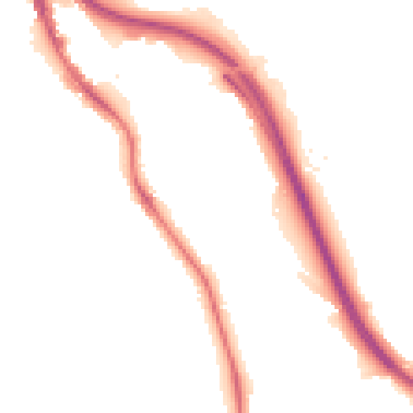 Night-time road noise heatmap for BD16 1DX