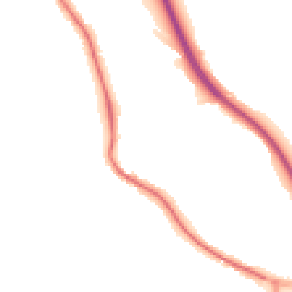 Night-time road noise heatmap for BD16 1LU