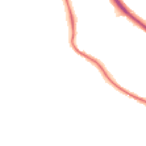 Night-time road noise heatmap for BD16 1ND