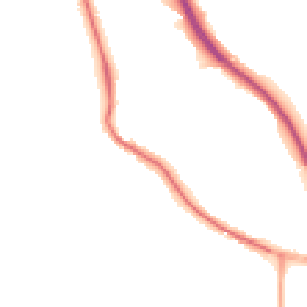 Night-time road noise heatmap for BD16 1NE