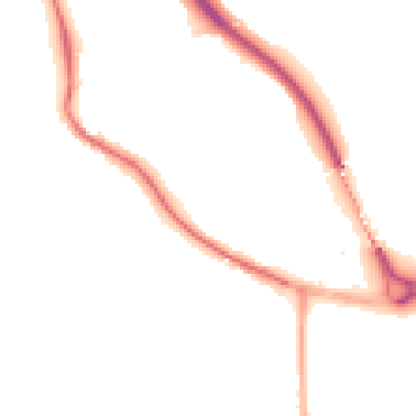 Night-time road noise heatmap for BD16 1NS
