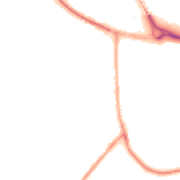 Night-time road noise heatmap for BD16 1QB