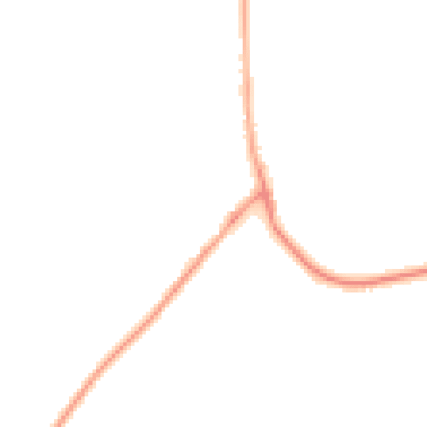 Night-time road noise heatmap for BD16 1WH