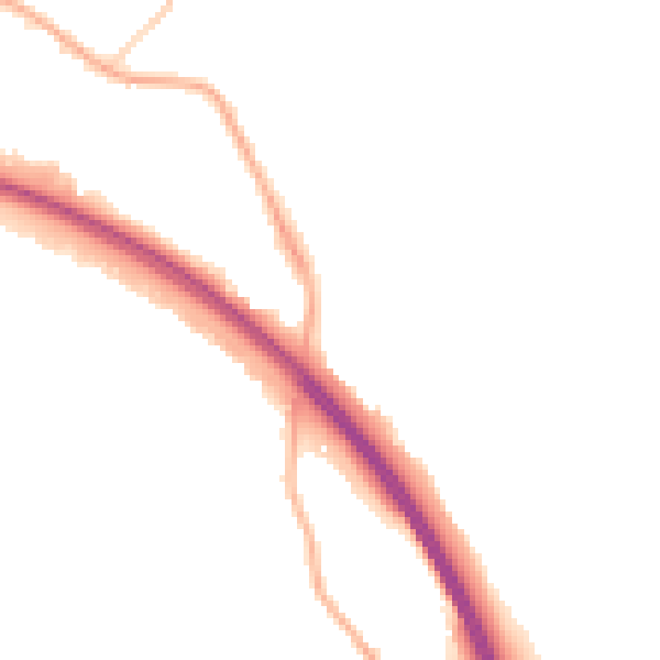 Night-time road noise heatmap for BD16 2BP