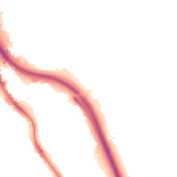 Night-time road noise heatmap for BD16 2NN