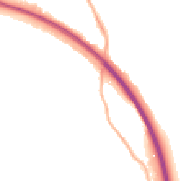 Night-time road noise heatmap for BD16 2RY