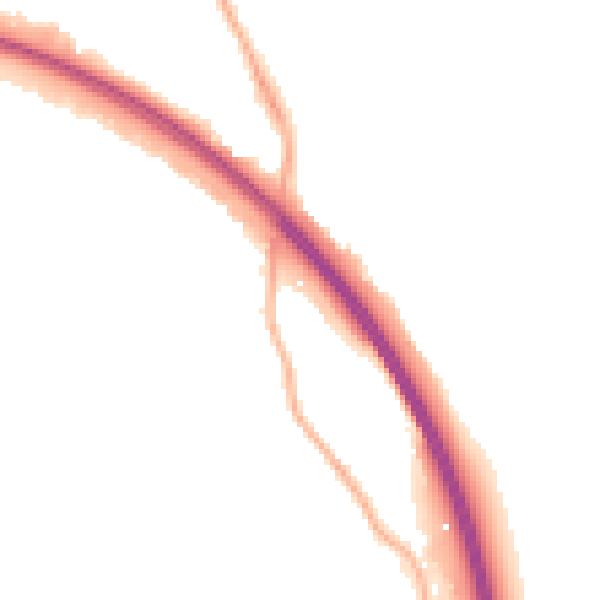 Night-time road noise heatmap for BD16 2RZ