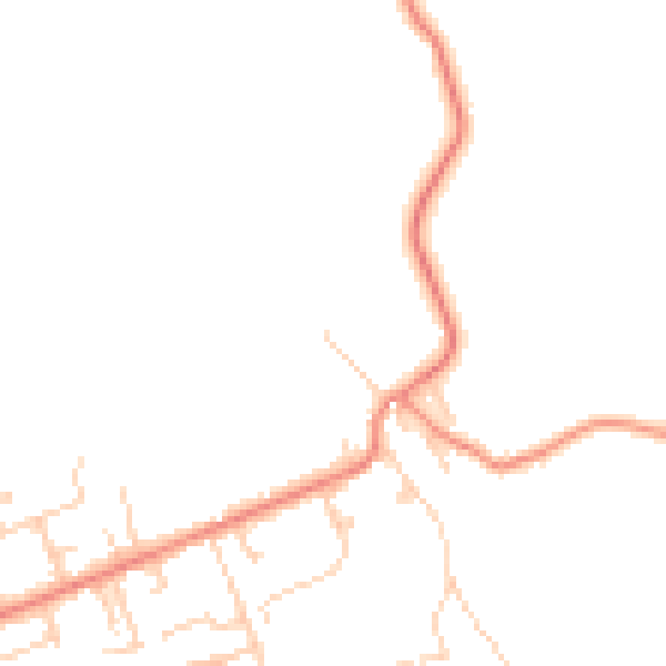Daytime road noise heatmap for BD16 3AW