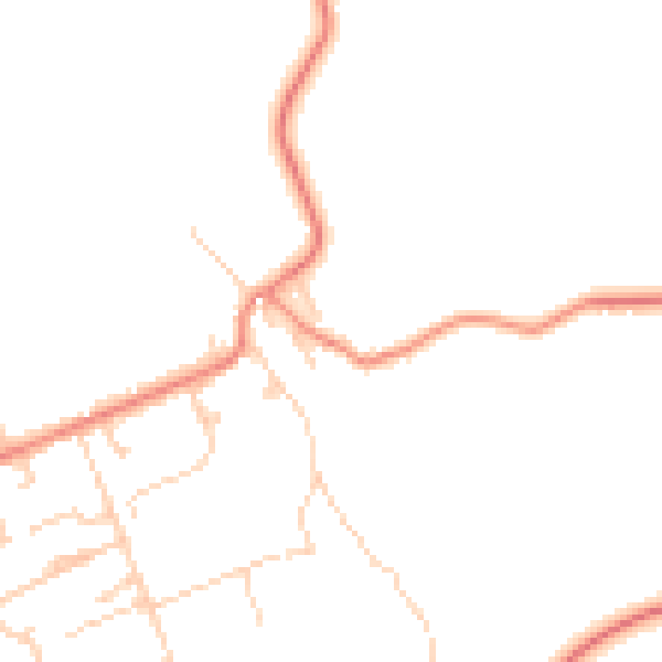 Daytime road noise heatmap for BD16 3BW