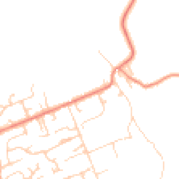 Daytime road noise heatmap for BD16 3EQ