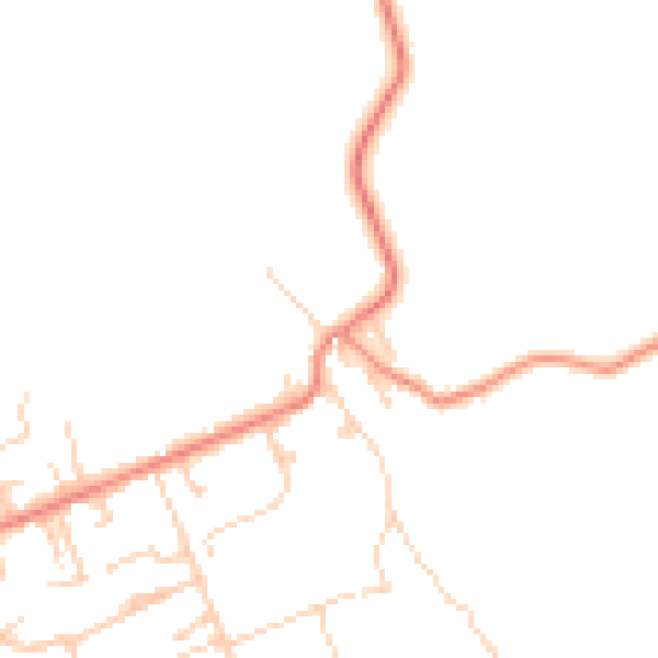 Daytime road noise heatmap for BD16 3HB