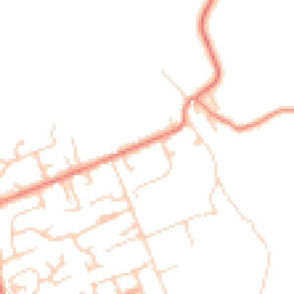 Daytime road noise heatmap for BD16 3HD