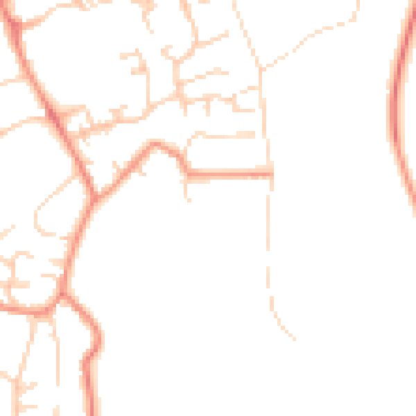 Daytime road noise heatmap for BD16 3LF