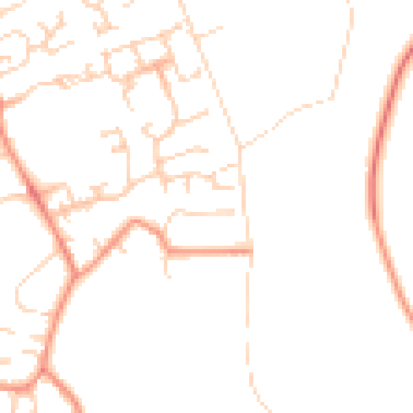Daytime road noise heatmap for BD16 3LG
