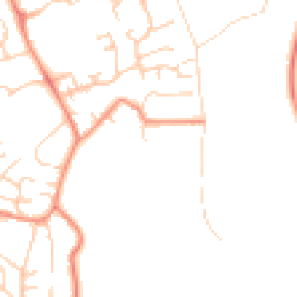Daytime road noise heatmap for BD16 3LQ