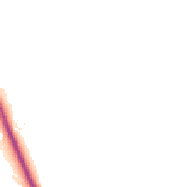 Night-time road noise heatmap for BD16 3NP