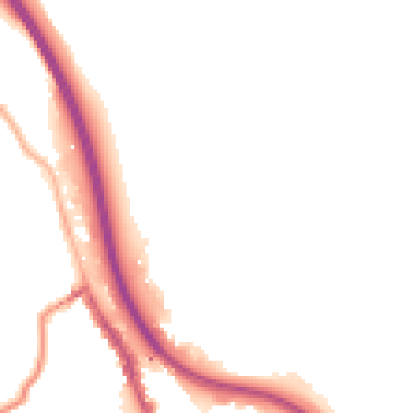 Night-time road noise heatmap for BD16 4BU