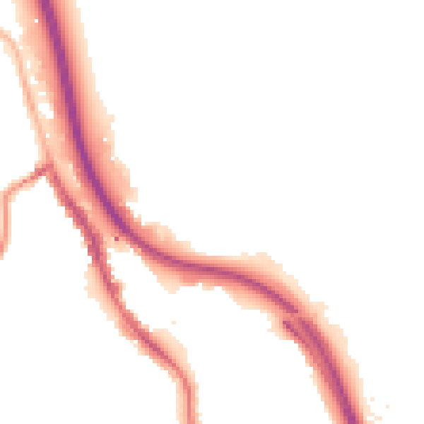 Night-time road noise heatmap for BD16 4JG