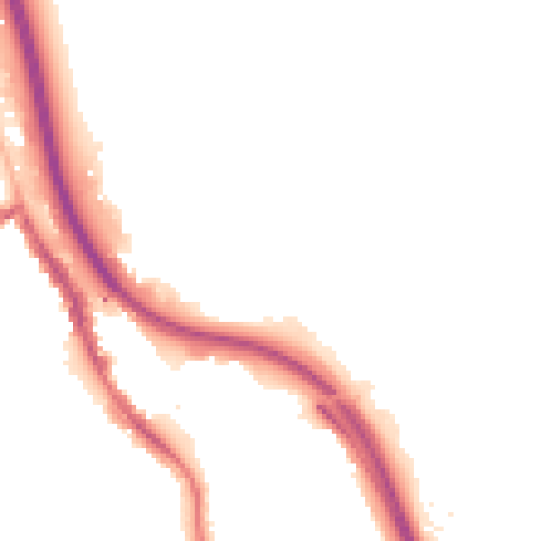 Night-time road noise heatmap for BD16 4JR