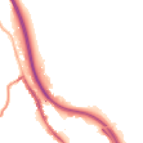 Night-time road noise heatmap for BD16 4LG