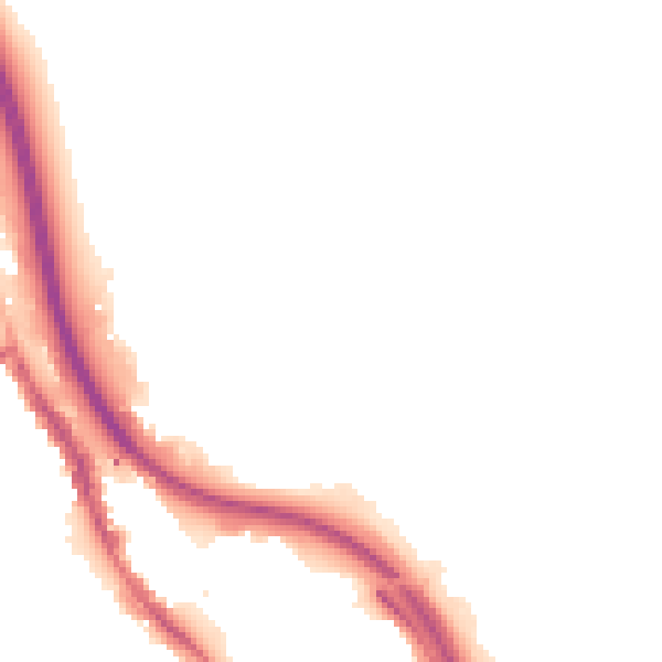 Night-time road noise heatmap for BD16 4NE