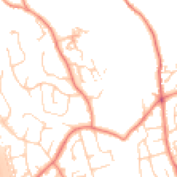 Daytime road noise heatmap for BD16 4NZ