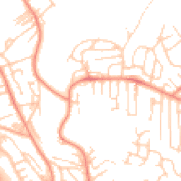 Daytime road noise heatmap for BD18 1AB