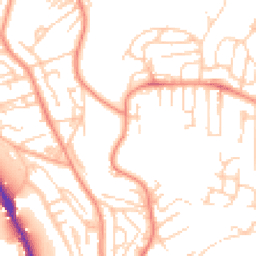 Daytime road noise heatmap for BD18 1AE