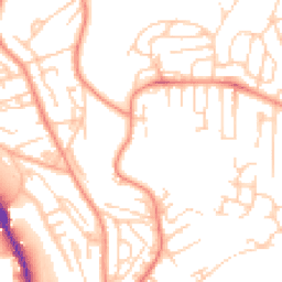 Daytime road noise heatmap for BD18 1AF