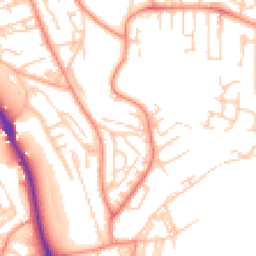 Daytime road noise heatmap for BD18 1AP