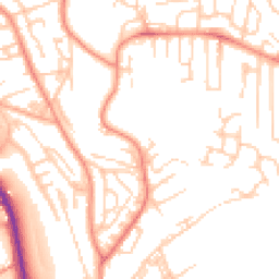 Daytime road noise heatmap for BD18 1AQ