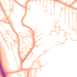 Daytime road noise heatmap for BD18 1AR