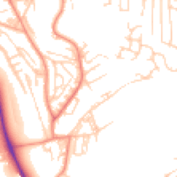 Daytime road noise heatmap for BD18 1AU