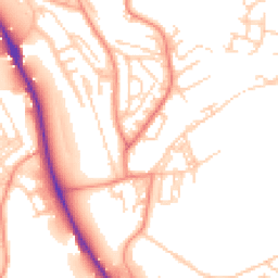 Daytime road noise heatmap for BD18 1AZ