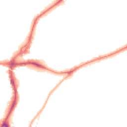 Night-time road noise heatmap for BD18 1BU