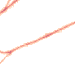 Night-time road noise heatmap for BD18 1DE