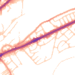 Daytime road noise heatmap for BD18 1DH